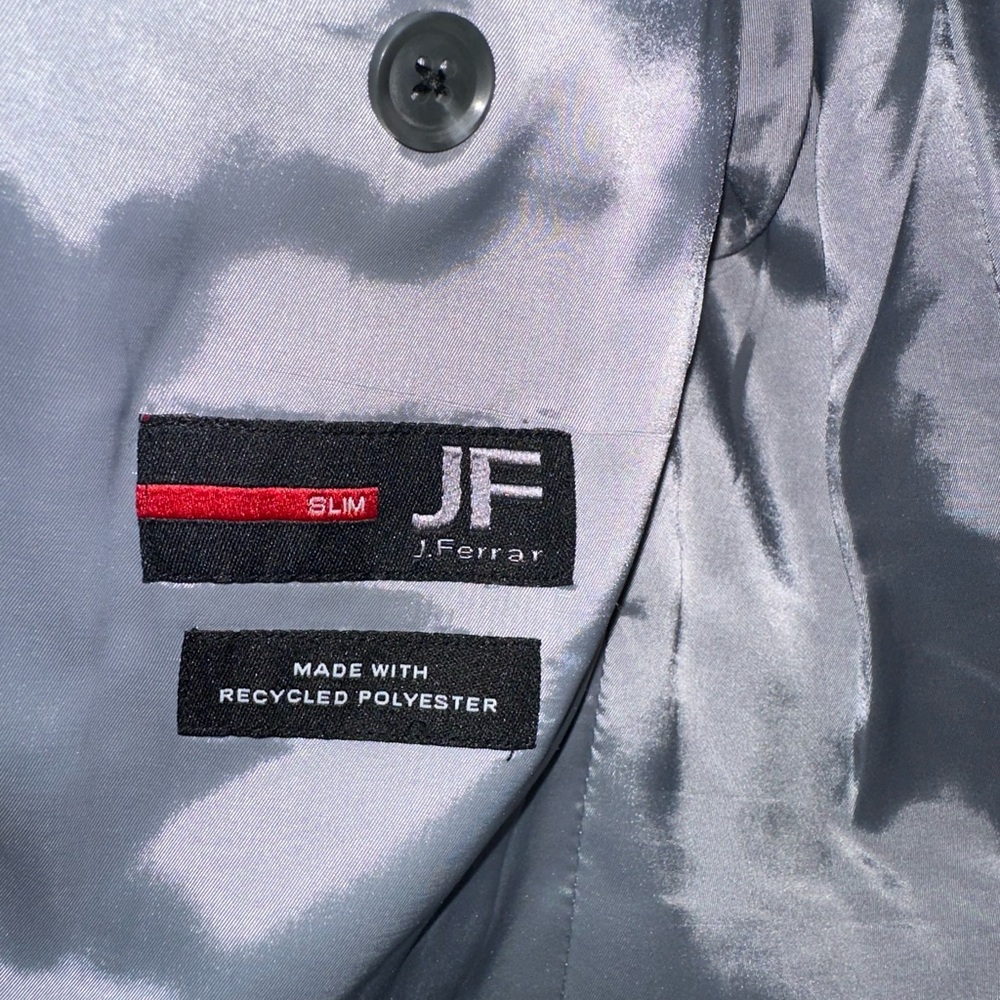 jf j.ferrar Charcoal Windowpane Blazer - Picture 2 of 6